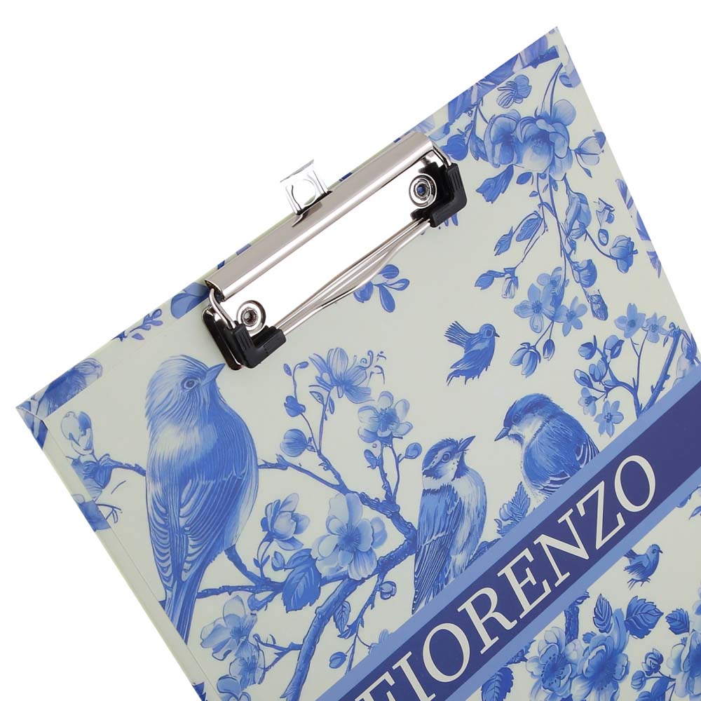 Планшет с прижимом а4 картон ламинир. fiorenzo "blue birds"