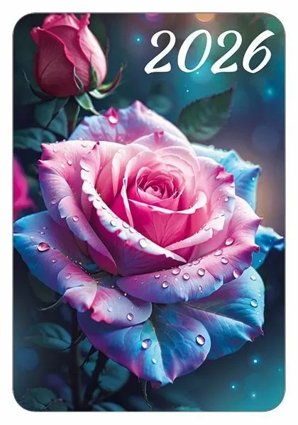 Календарь карманный 2026 "розы"