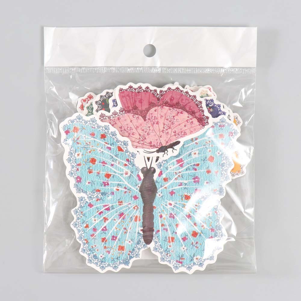 Декор д/творч. картон бабочки "цветочки. ситец" 12шт