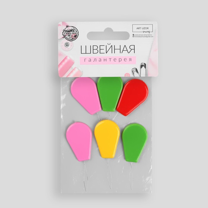Нитковдеватели 6шт разноцветные