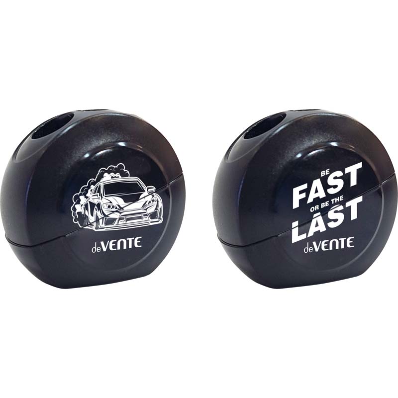 Точилка с контейнером devente "fast or last" 2 отв. асс-т