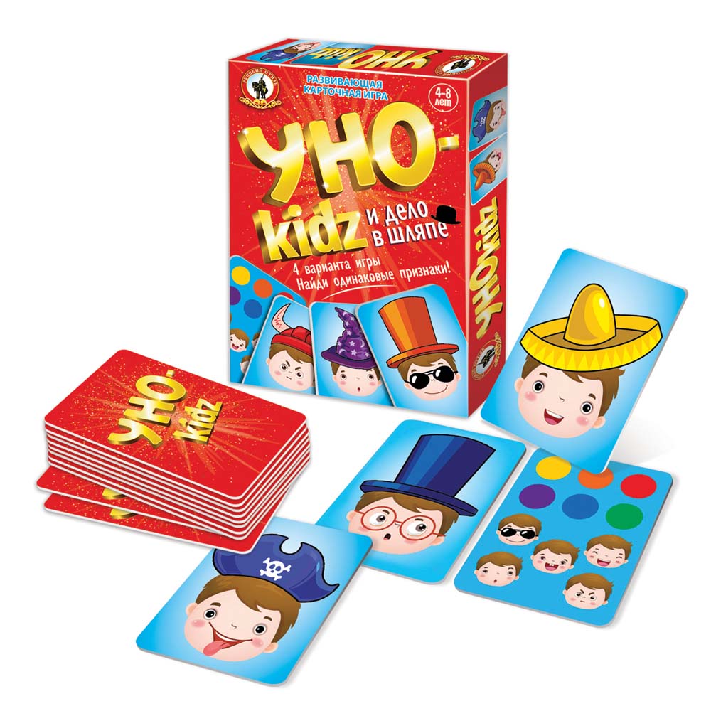 Игра уноkidz "дело в шляпе" 54 карточки (русский стиль)