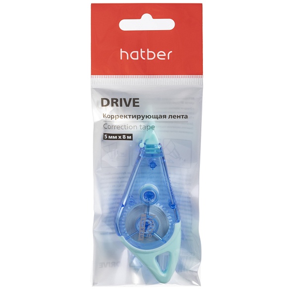 Корректирующая лента hatber "drive" 5ммх8м