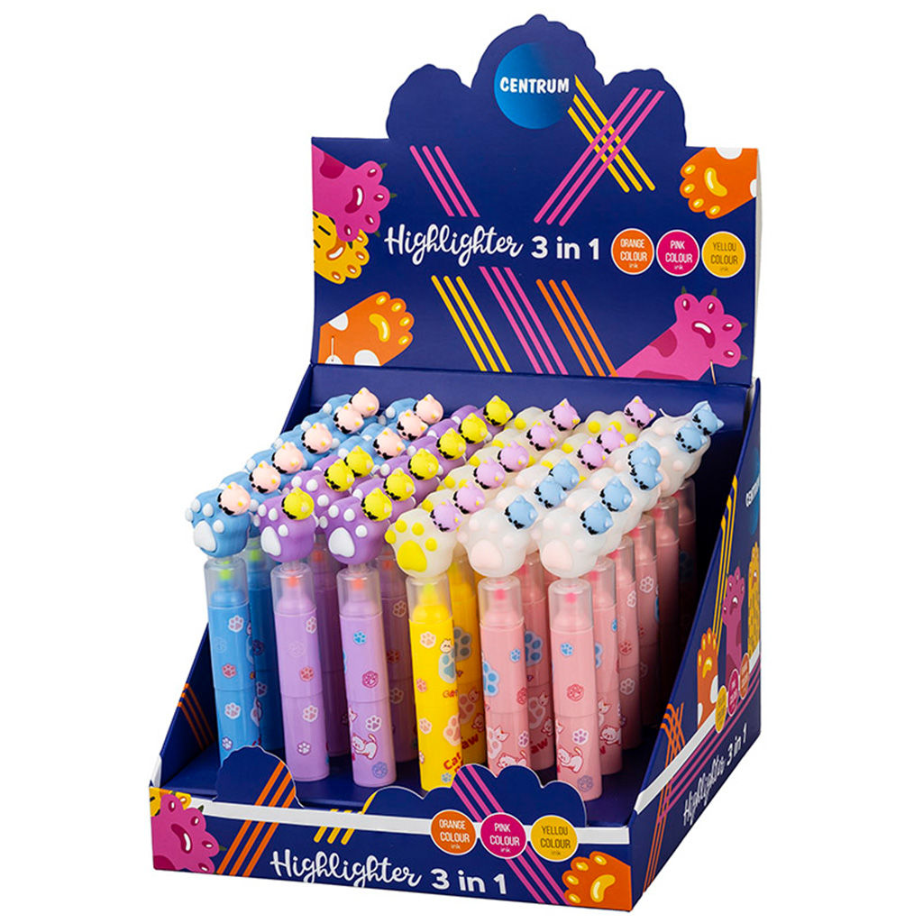 Маркер текстовый "кошачья лапка" асс-т