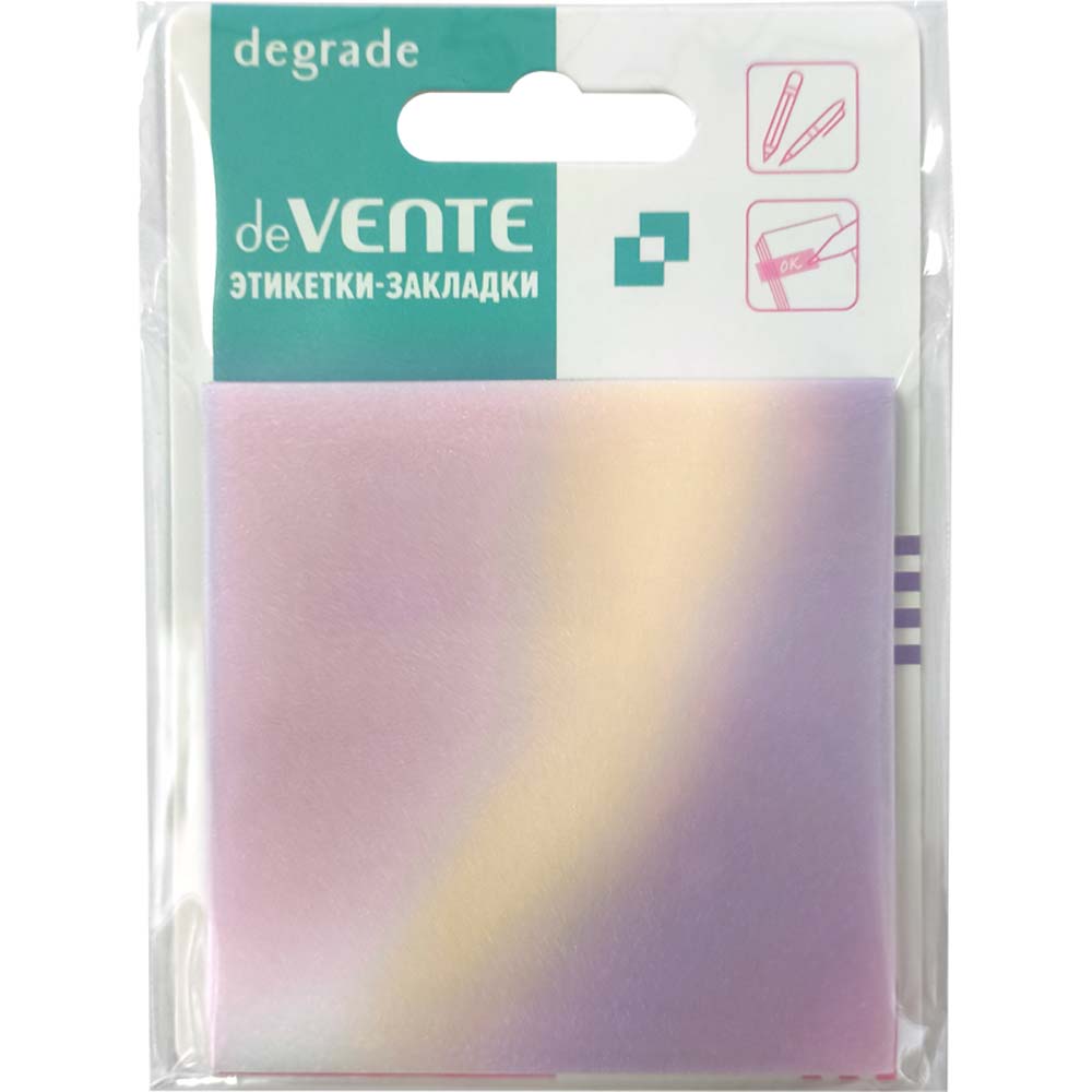 Бумага д/зам.с липким краем devente "degrade" 73х73 50л.