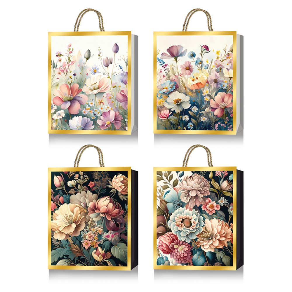 Пакет подарочный devente "flower art" (31х42х12см) асс-т
