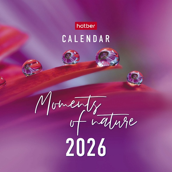 Календарь настольный 2026 101х101 "moments of nature"