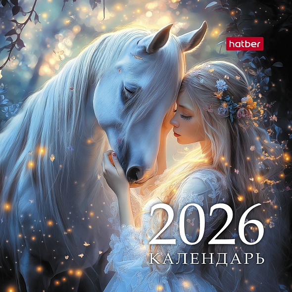 Календарь настольный 2026 101х101 "год лошади"