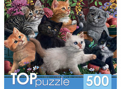 Пазлы 500 дет. "игривые котята"