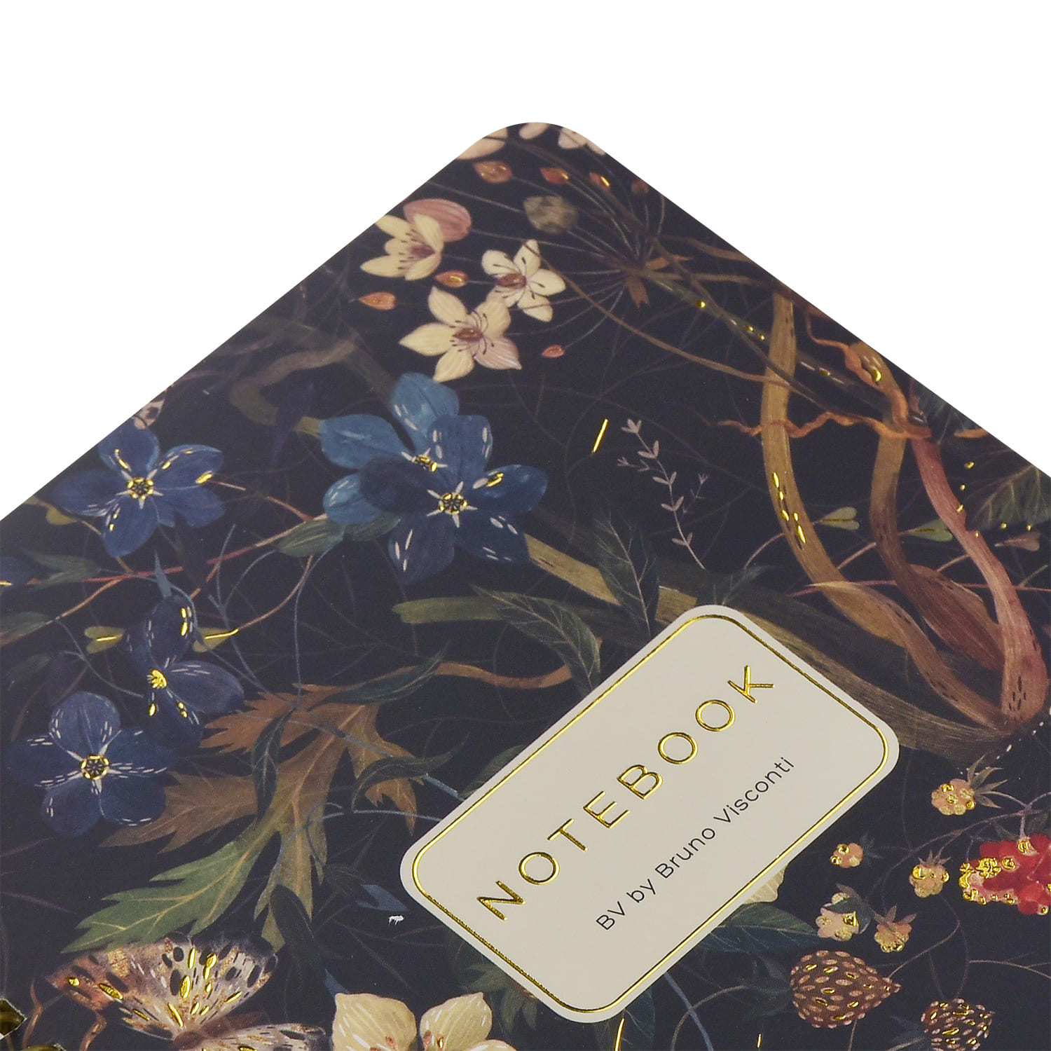 Тетрадь на гребне 60л. кл. "flora. лесные ягоды" (bruno visconti) т/б,софт тач,фольга,цветной форзац