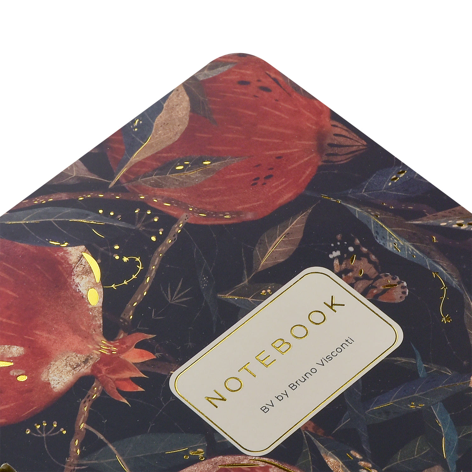 Тетрадь на гребне 60л. кл. "flora. гранат" (bruno visconti) т/б,софт тач,фольга,цветной форзац