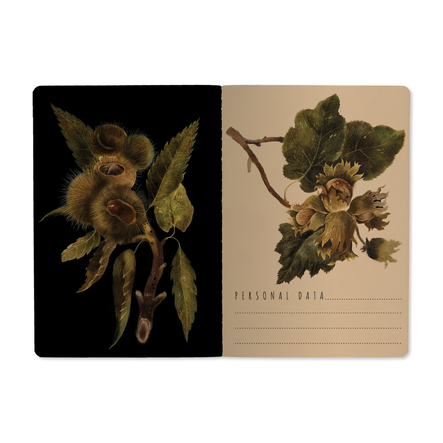 Тетрадь 40л. кл. "flora. nuts" (bruno visconti) т/б,софт тач,фольга,цветной форзац