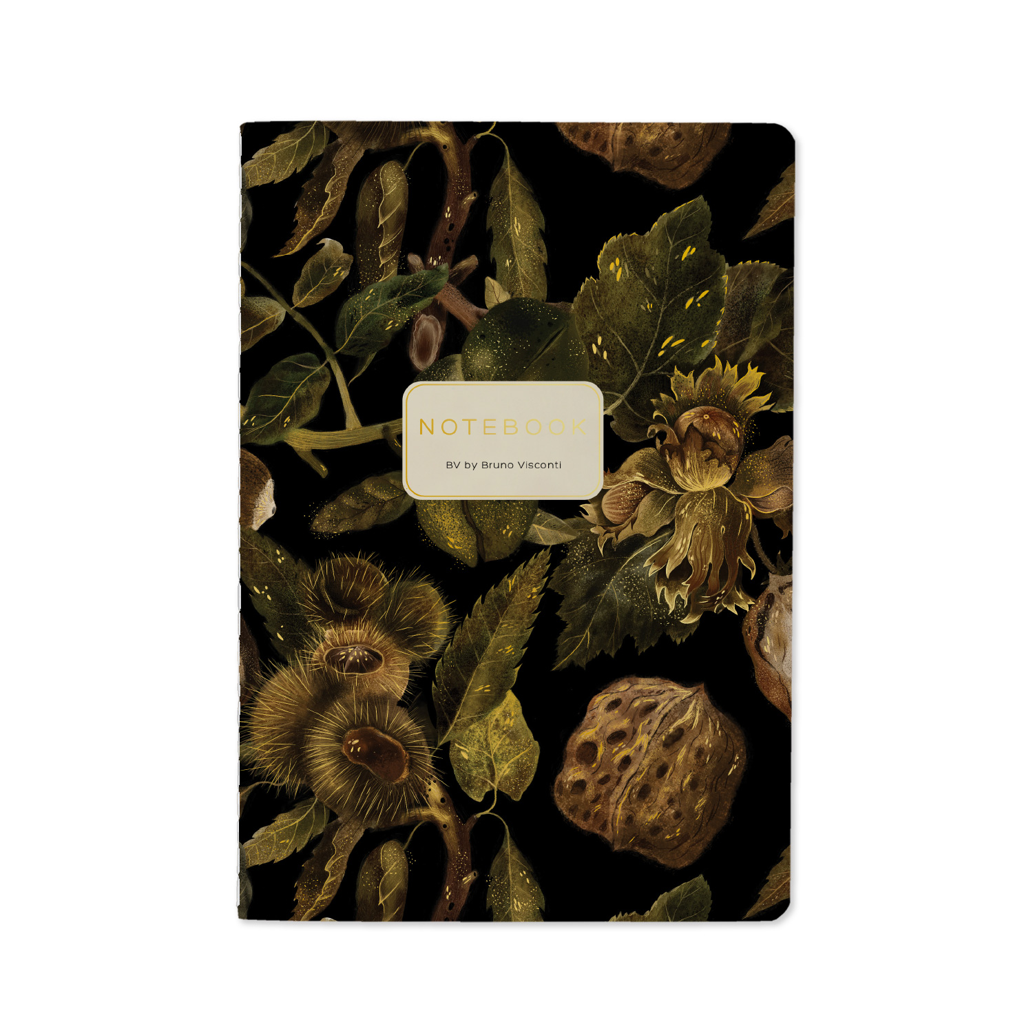 Тетрадь 40л. кл. "flora. nuts" (bruno visconti) т/б,софт тач,фольга,цветной форзац