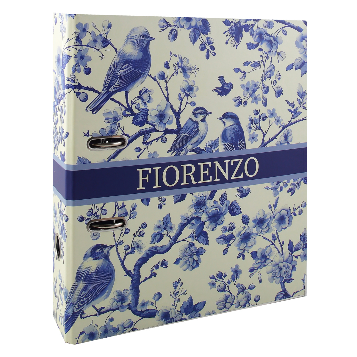 Папка-регистратор 7,5см картон. ламин. fiorenzo "blue birds"