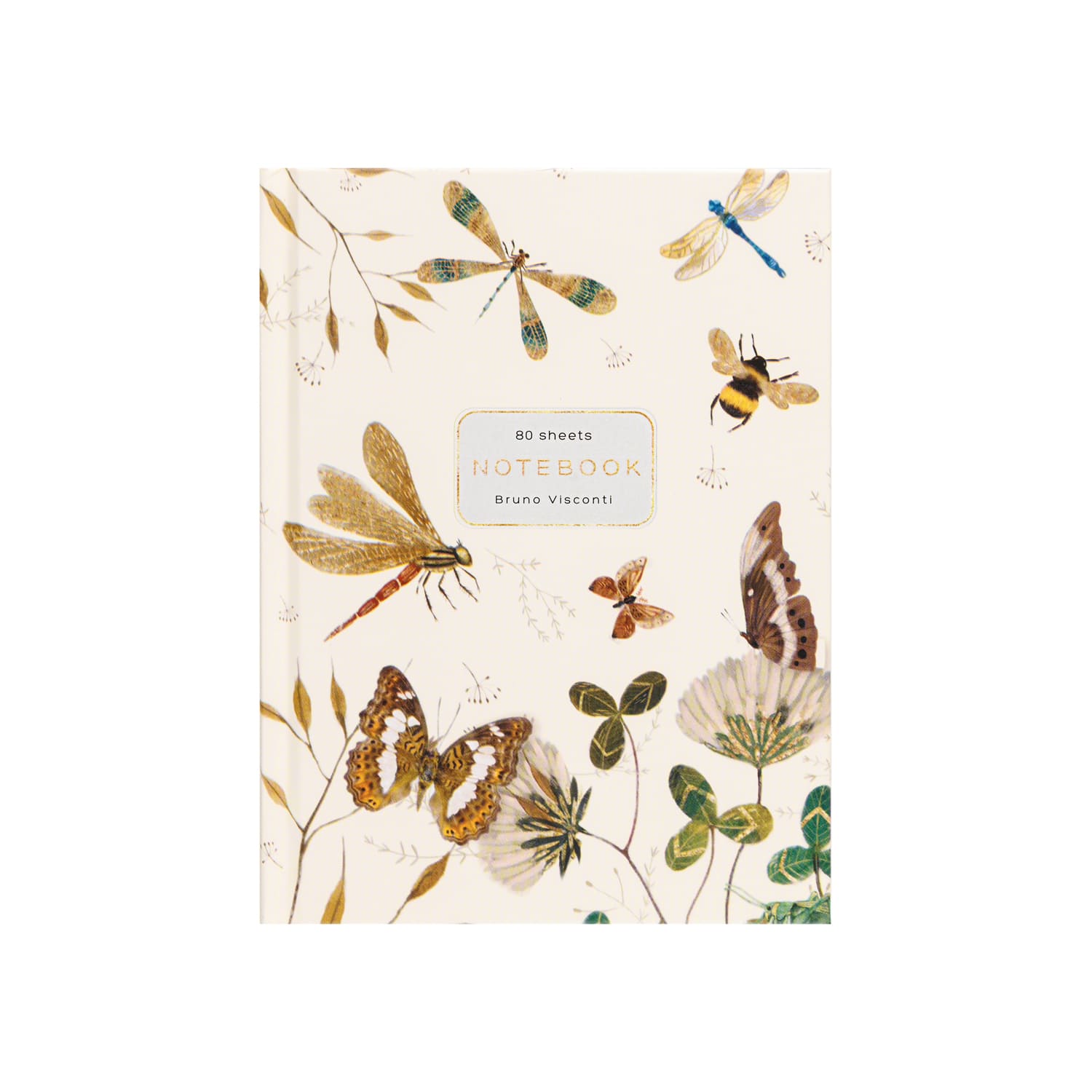 Книжка записная а6 тв.обл. 80л. кл. "бабочки. стрекозы" (альт) мат.лам.