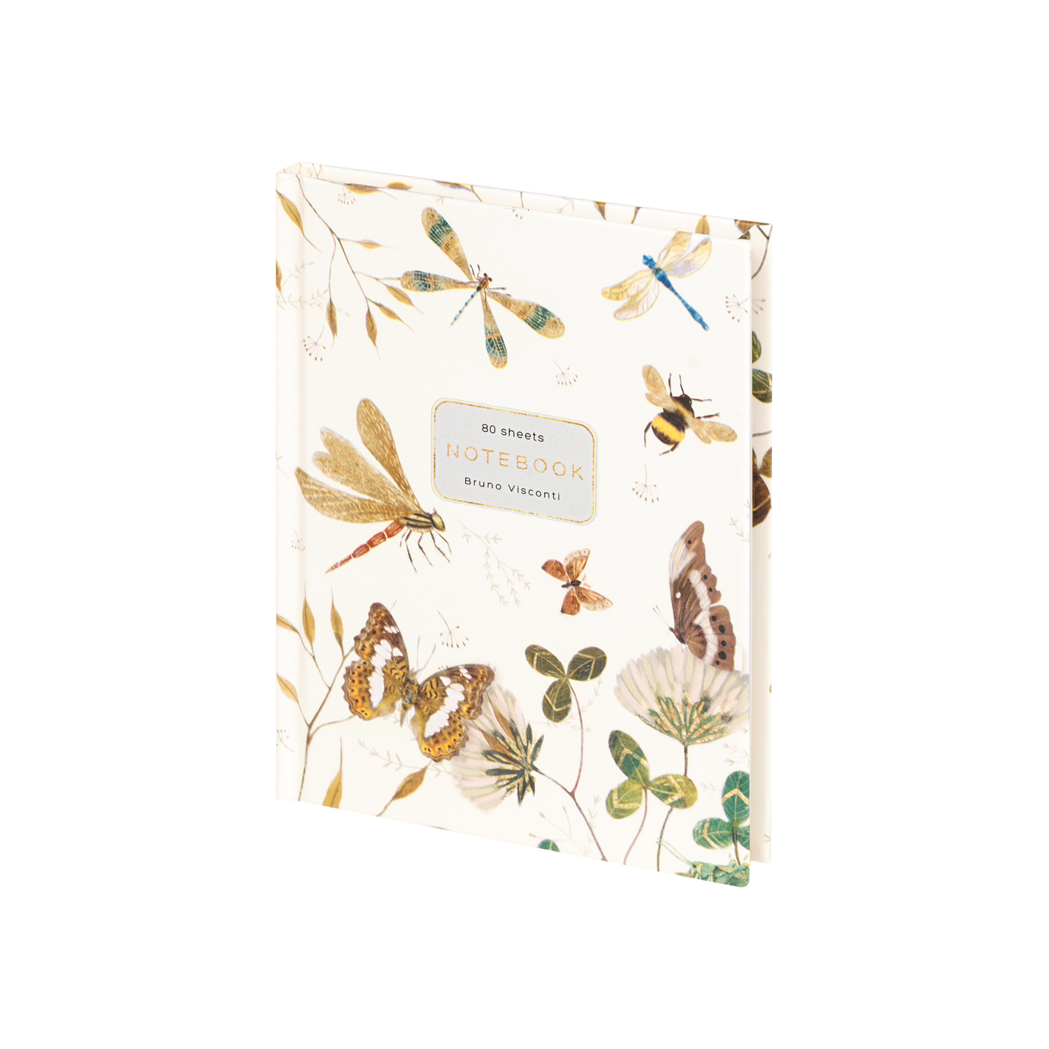 Книжка записная а6 тв.обл. 80л. кл. "бабочки. стрекозы" (альт) мат.лам.