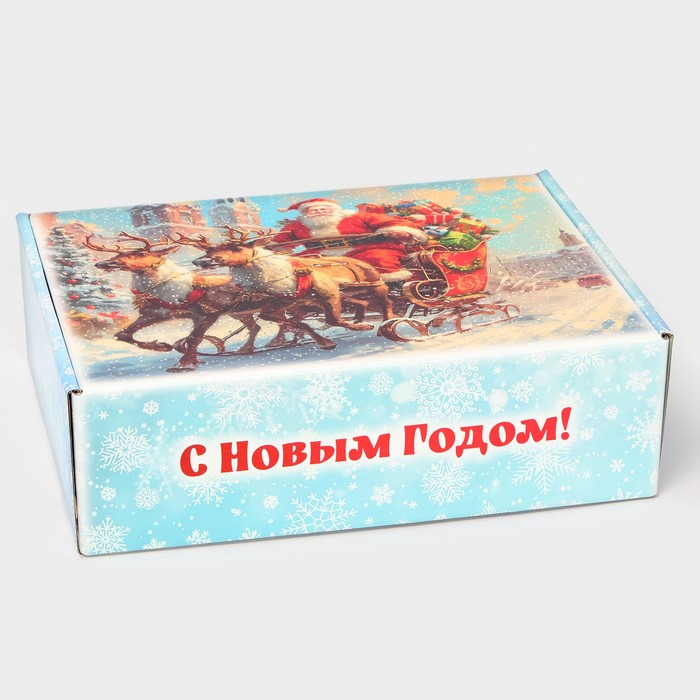 Коробка "дед мороз" 30,7х22х9,5см