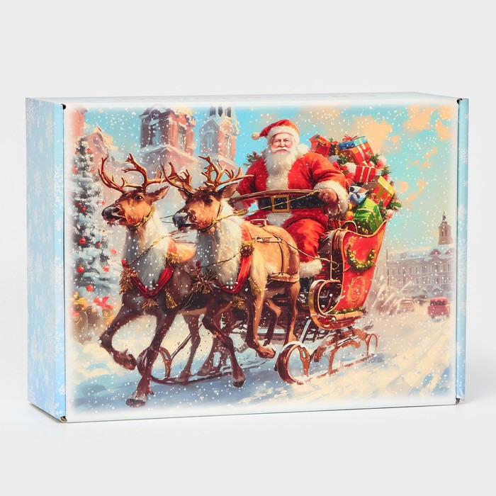 Коробка "дед мороз" 30,7х22х9,5см