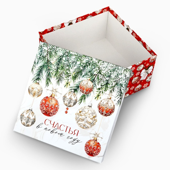 Коробка "роскошные шары" 22х22х12см