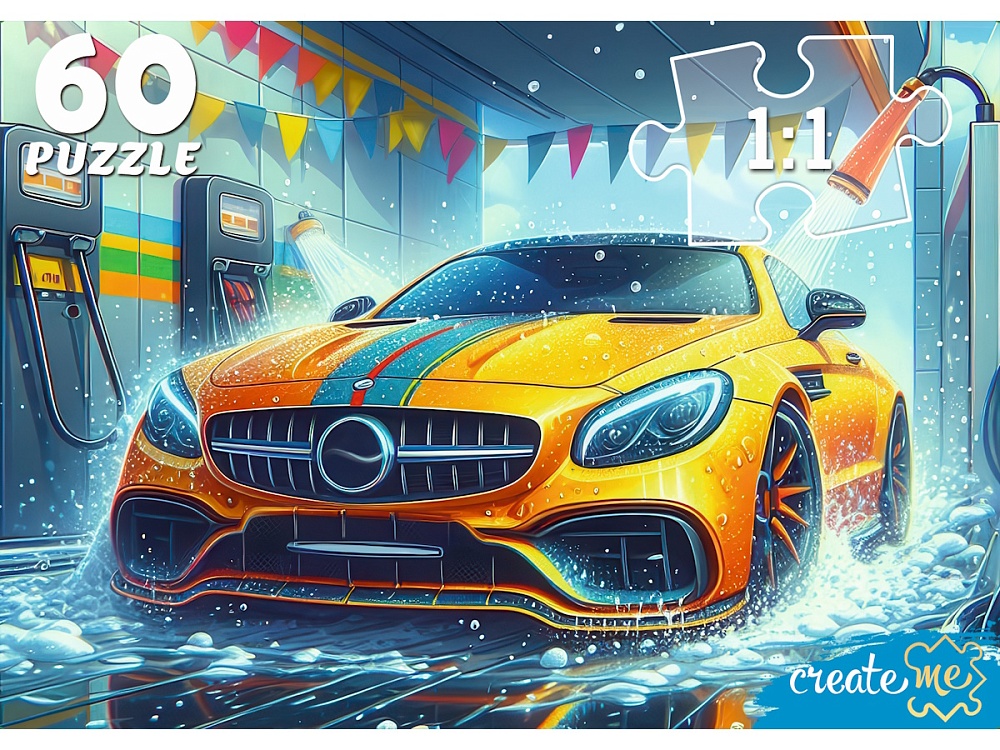 Пазлы 60 дет. "автомойка"