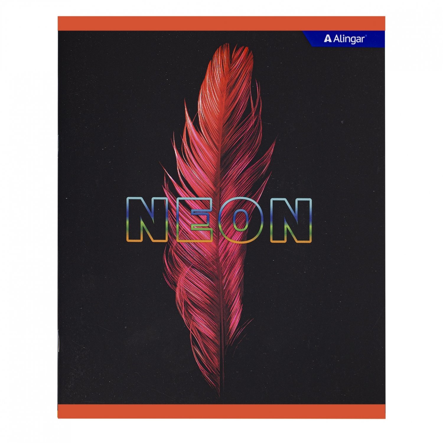 Тетрадь 48л. кл. "пёрышко" neon (alingar) б/б,софт тач,асс-т