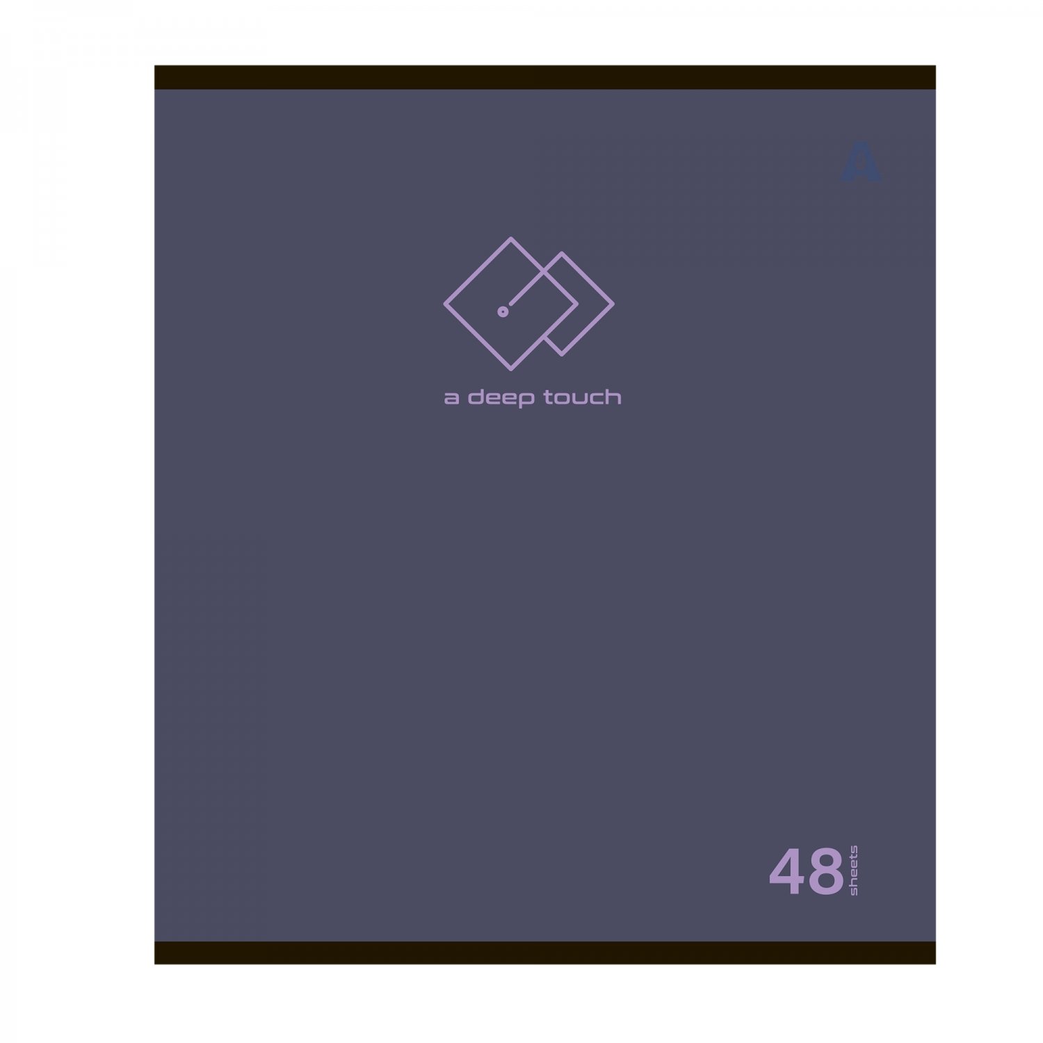 Тетрадь 48л. кл. "a deep touch" (alingar) б/б,софт тач,асс-т