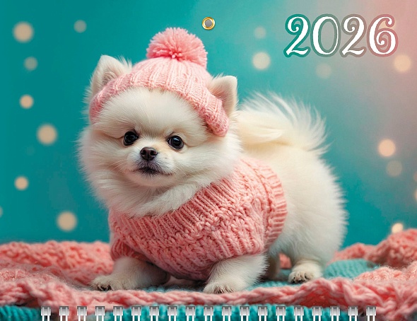 Календарь настенный 3-блочный мини 2026 "любимый малыш" + бегунок