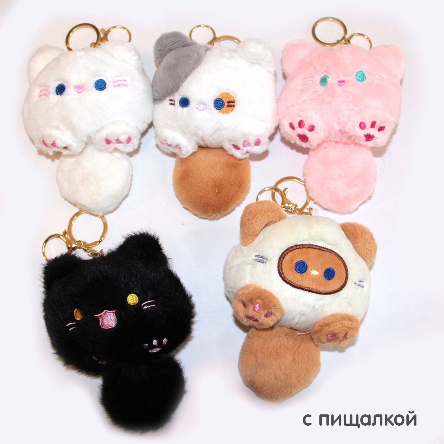 Брелок-подвеска "котики"
