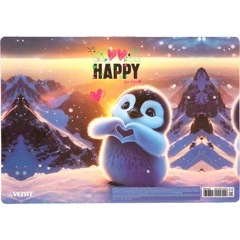 Дощечка для пластилина devente "happy pinguin" 330х230мм пластик