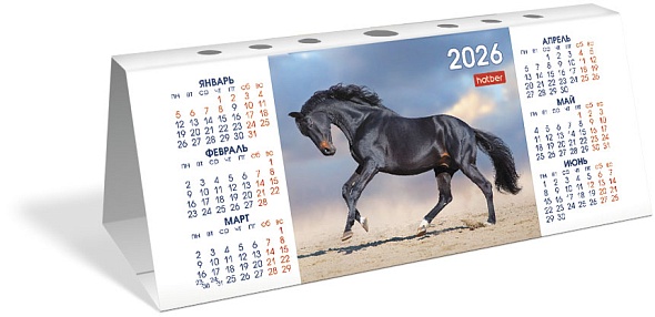 Календарь настольный 2026 шалаш "год лошади"