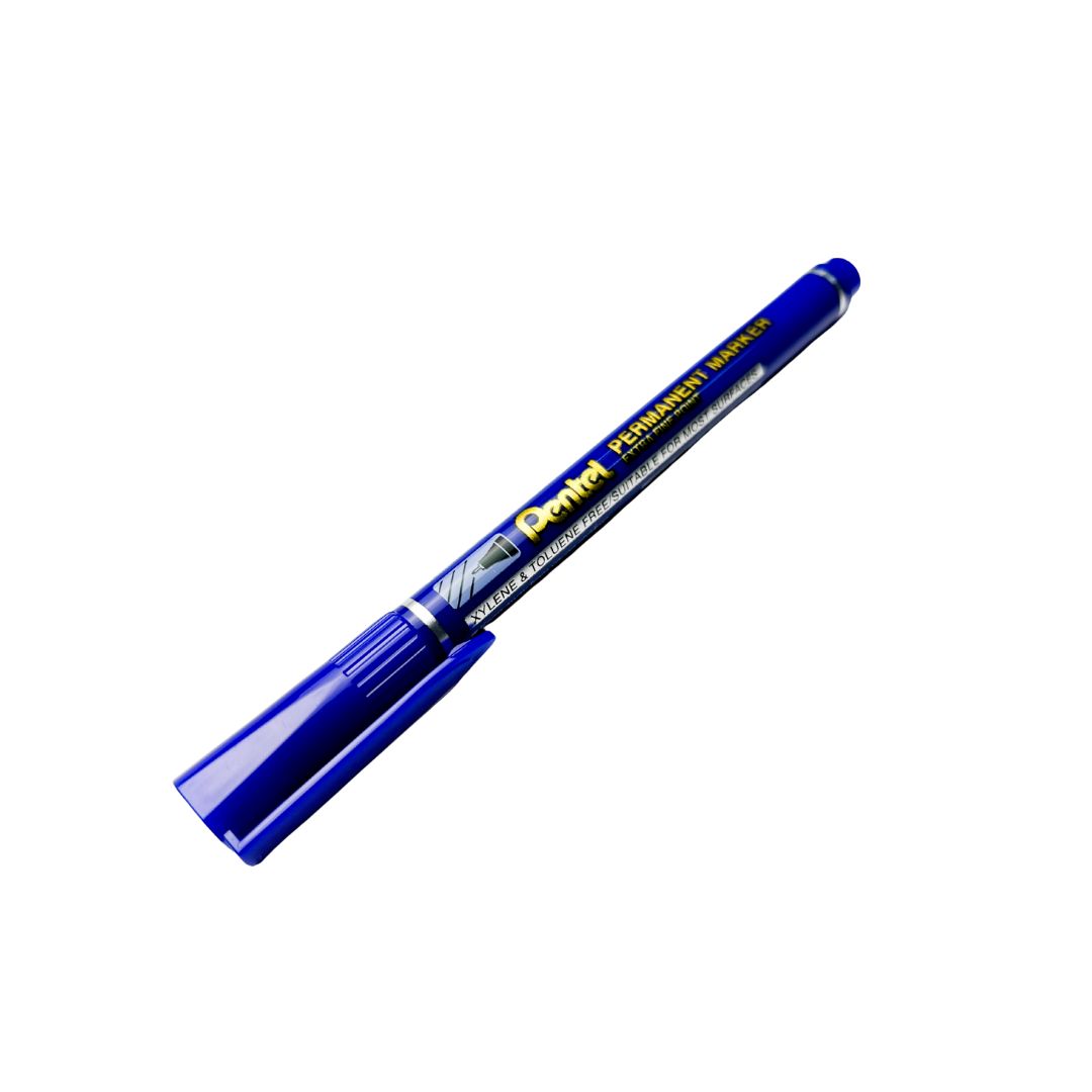 Маркер перманентный pentel "fine point" синий конус 1,6мм