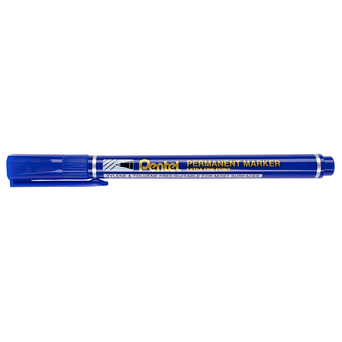 Маркер перманентный pentel "fine point" синий конус 1,6мм
