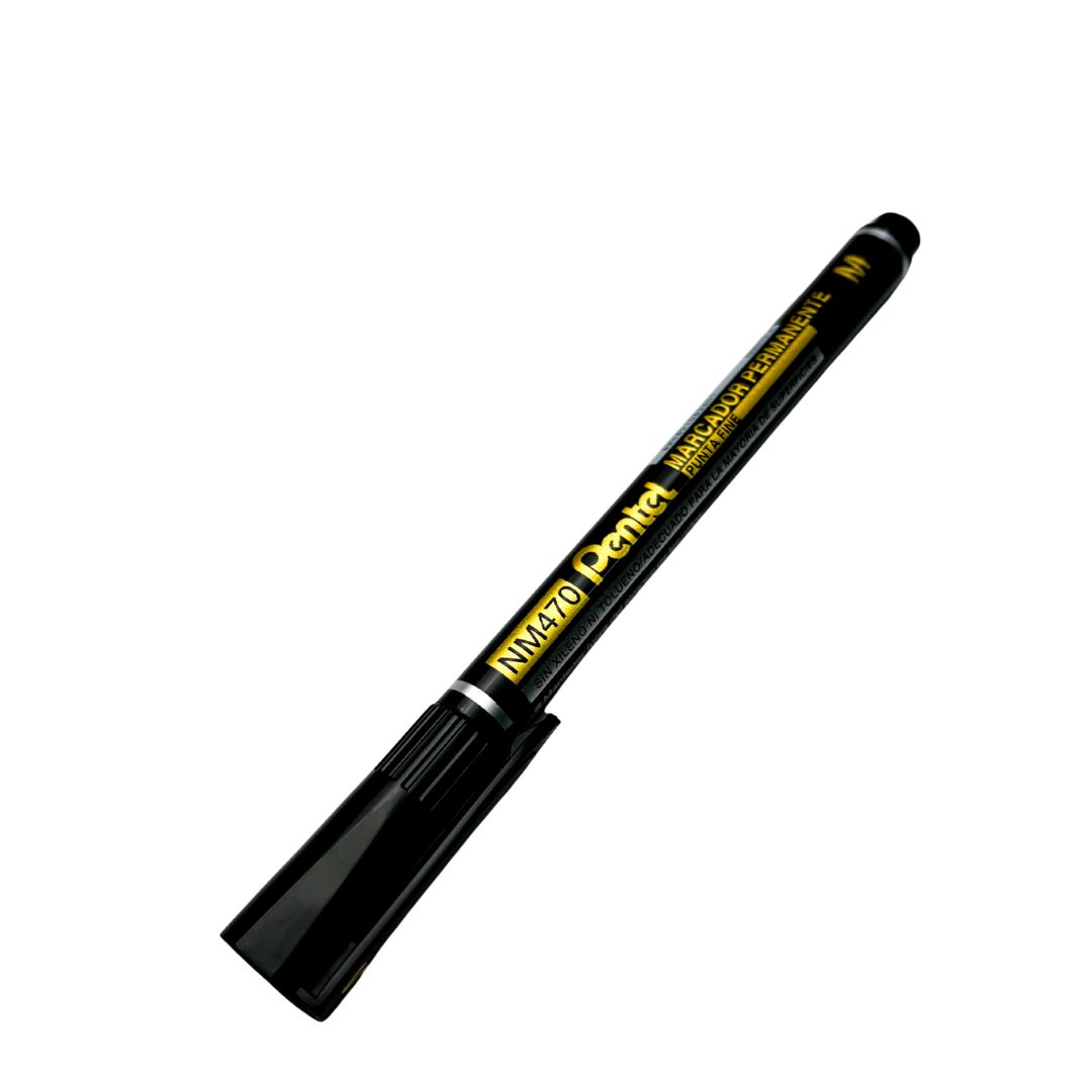 Маркер перманентный pentel "medium point" чёрный 1,0мм