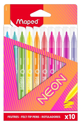 Фломастеры maped "neon" 10цв.