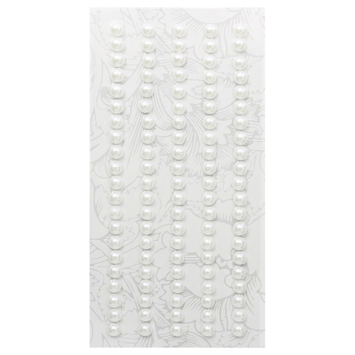 наклейки декор."жемчуг" 5мм белый 84шт астра Наклейки декор."жемчуг" 5мм белый 84шт астра