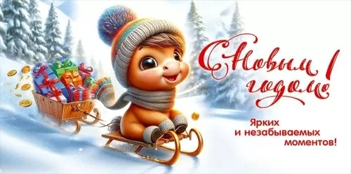 Конверт для денег "счастливого нового года! ярких и незабываемых моментов" лак текст