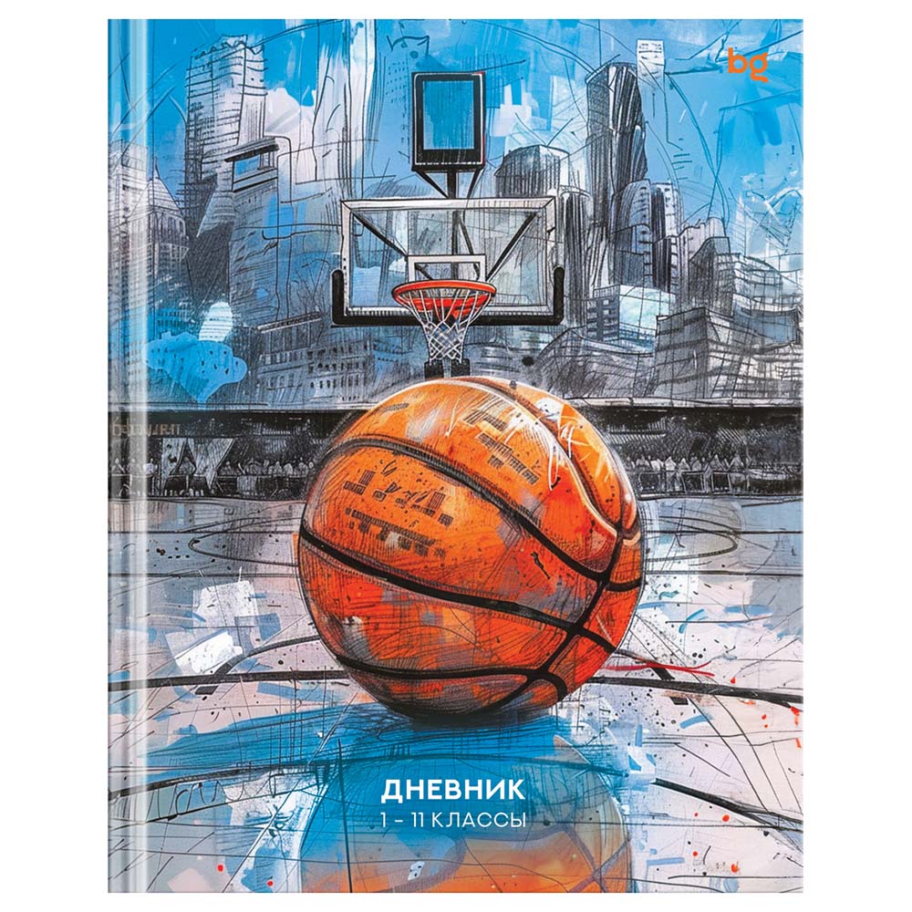 Дневник универс. тв.обл. "basketball sketch" (bg) мат.лам.