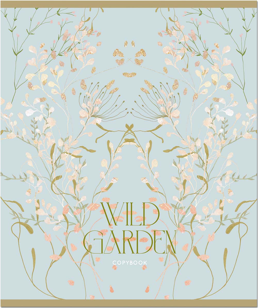 Тетрадь 48л. кл. "wild garden" (полином) б/б,выб.лак,асс-т