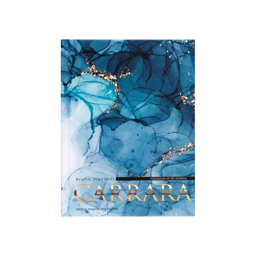 Книжка записная а6 тв.обл. 80л. кл. "carrara" (bruno visconti) мат.лам.