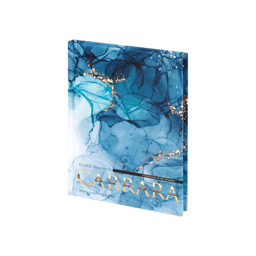 Книжка записная а6 тв.обл. 80л. кл. "carrara" (bruno visconti) мат.лам.