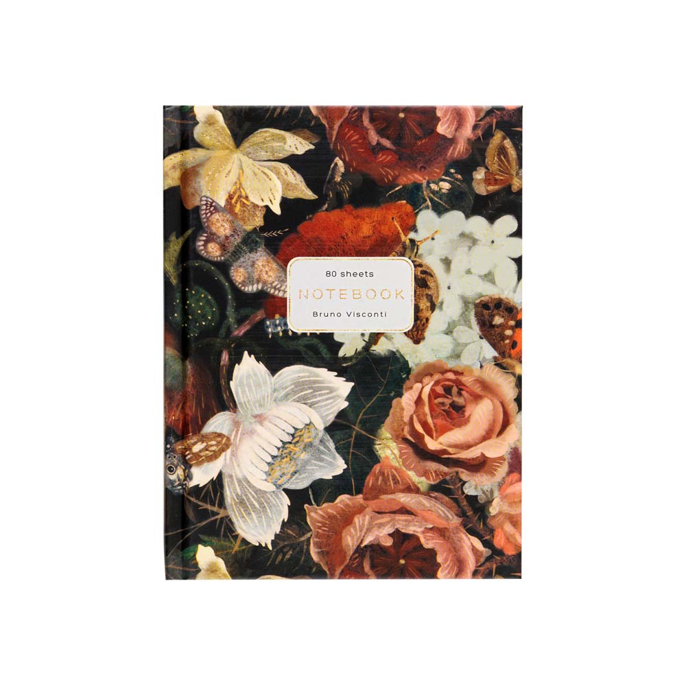 Книжка записная а6 тв.обл. 80л. кл. "lush. bouquet" (bruno visconti) мат.лам.
