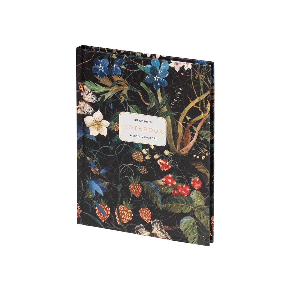 Книжка записная а6 тв.обл. 80л. кл. "flora. лесные ягоды" (bruno visconti) мат.лам.