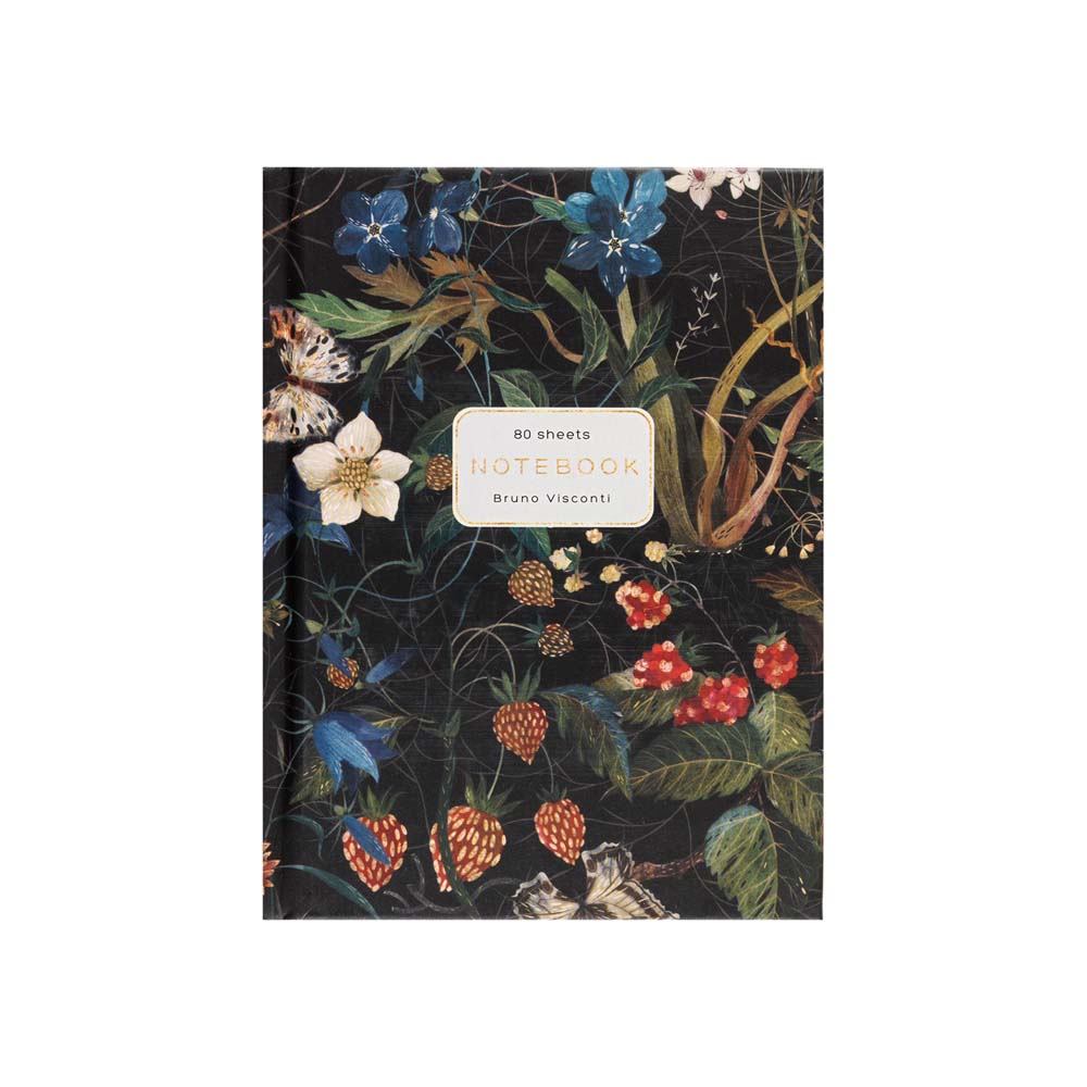 Книжка записная а6 тв.обл. 80л. кл. "flora. лесные ягоды" (bruno visconti) мат.лам.