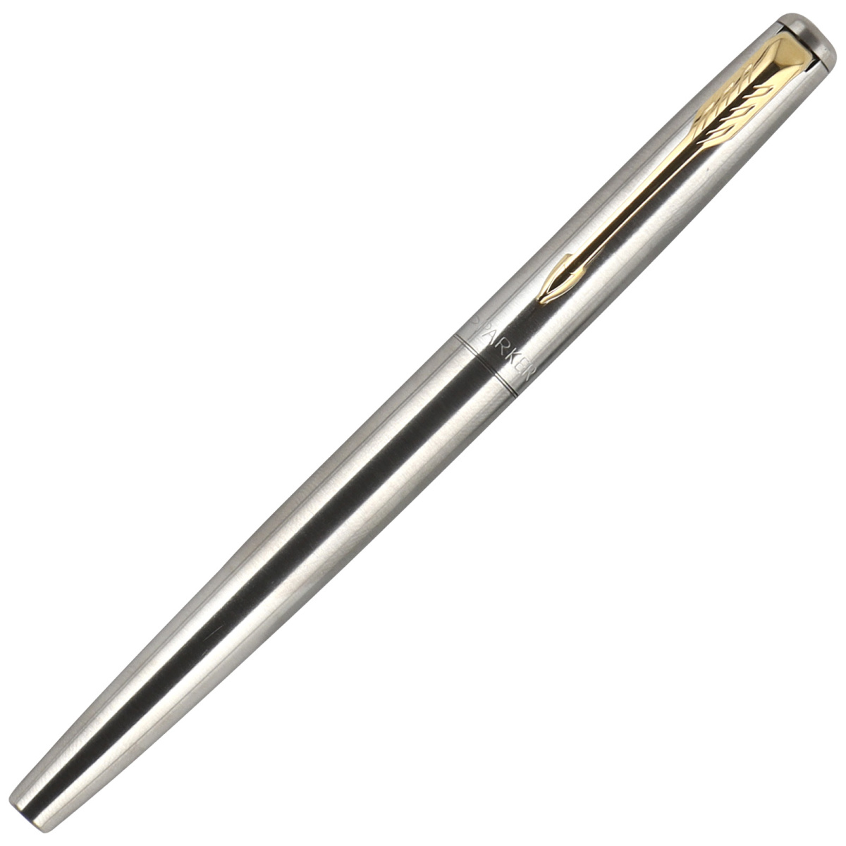 Ручка перьевая "parker jotter stainiess" нерж.сталь синий