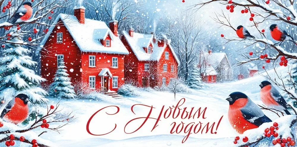 Конверт для денег "с новым годом!" блёстки текст