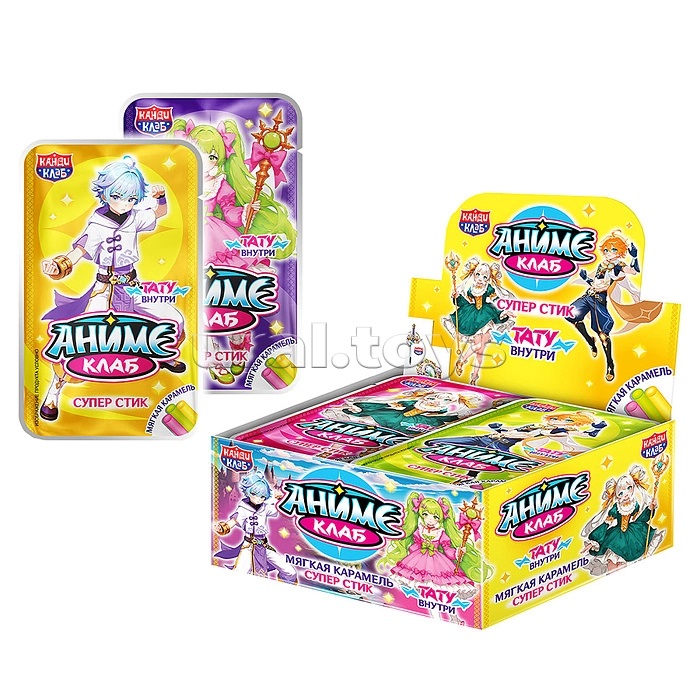 Карамель мягкая с татуировкой "аниме клаб супер стик" 5гр