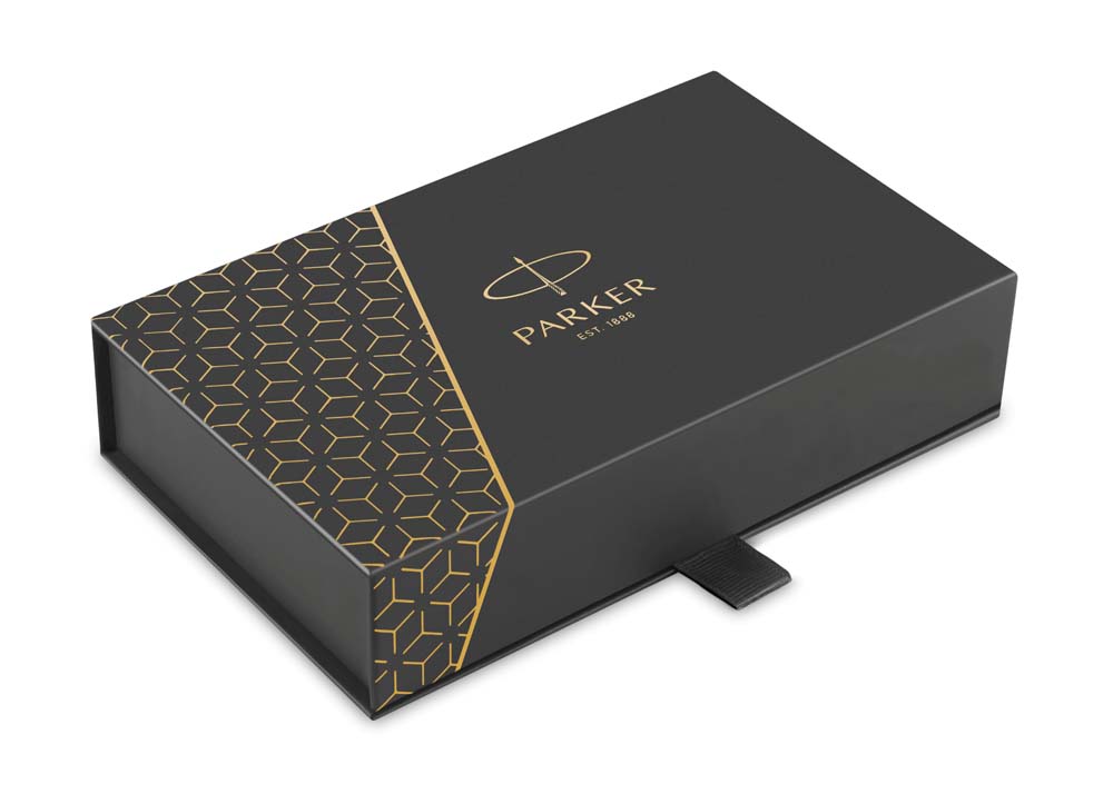 Набор подар.ручка пер.+шар. parker "im black ct" синяя 1,0мм