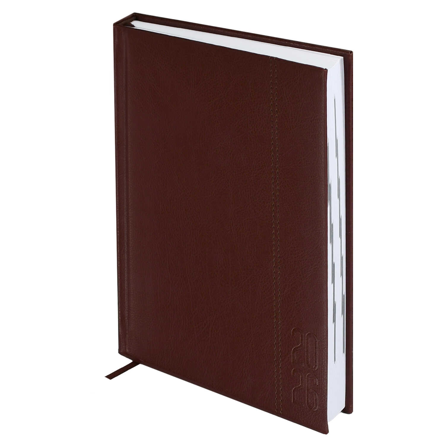 ежедневник 2026 а5 escalada наппа коричневый кож.зам. Ежедневник 2026 а5 escalada наппа коричневый кож.зам.