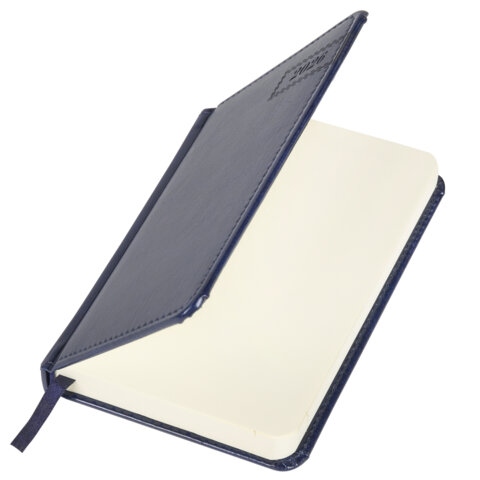 Ежедневник 2026 а6 brauberg "imperial" синий тонир.блок,кож.зам.