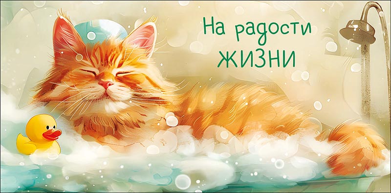 Конверт для денег "на радости жизни" блёстки текст